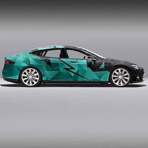 WRAPMASTER 1,52*20 metros Verde Negro automotriz envoltura de vinilo fresco envoltura de coche - Product Image 2