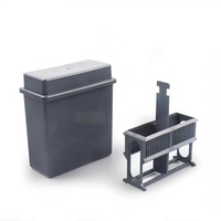 Kunststoff-Färbungszylinder & Gestell-Set (24/30 Teile) mit Glasobjektträgern Antigen-Rückgewinnungsbox