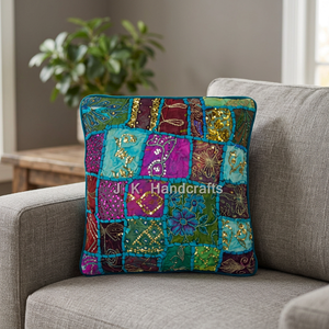 COUSSIN VINTAGE JETÉ ETHNIQUE INDE - Product Image 3