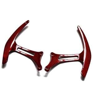 Estensione Paddle Cambio al Volante in Fibra di Carbonio Rossa per <span class=keywords><strong>Ferrari</strong></span> 458 430 360 <span class=keywords><strong>Accessori</strong></span> Interni Auto - Product Image 2