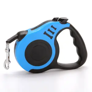 Retractable Dog Leash With Led Light Pet Collars Leashes Dog Walking Kit