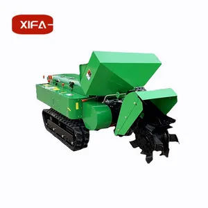 Orange tree crawler trenching fertilizer spreader 350mm Fertilizer depth ditching cultivator