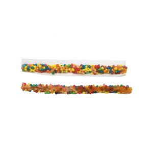 Fabricants de bonbons OEM Candy Sweet Rainbow Candy Sour Chewy Roll Gummy Rope avec mini bonbon granule pour enfants pour la fête - Product Image 3