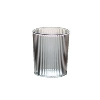 Grande tasse à thé en verre transparent, résistante à la chaleur, motif solide, avec anse, réutilisable, sans danger pour les aliments, usage domestique, design moderne