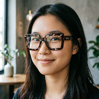Lunettes de vue européennes et américaines en fibre d'acétate, verres haute définition, design multicolore, lunettes de protection