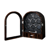 Boîte de rangement pour montres à remontage automatique avec lecteur d'empreintes digitales, fonctionnement silencieux scientifique, ne décolore jamais, remontoir de montres 8915