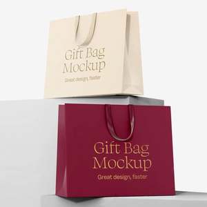 ถุงกระดาษคราฟท์พิมพ์ลายหรูหราสำหรับขายส่ง พร้อมหูหิ้ว รีไซเคิลได้ สำหรับร้านค้าปลีกเสื้อผ้า แบรนด์เสื้อผ้า โลโก้สั่งทำได้ ถุงบรรจุภัณฑ์สำหรับช้อปปิ้ง - Product Image 3