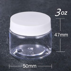 Frascos de Plástico PET Libres de BPA de 1oz, 2oz, 4oz, 6oz, 8oz, 12oz, 16oz y 32oz, Transparentes, con Tapas de Plástico Blancas para Envasado de Cosméticos - Product Image 2