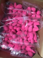 Éponge de maquillage rose en gros, sans latex, personnalisable avec logo, mini, haute qualité, douce, pour le visage
