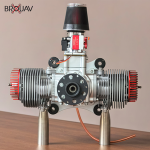 Moteur d'avion ultraléger en alliage d'aluminium BROUAV 120cc 4 temps à essence pour drone UAV et paramoteur - Vente chaude - Product Image 3