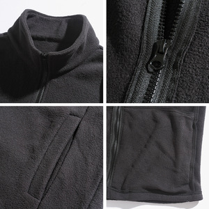 Invierno juvenil Reversible polar Stand Collar Color sólido Casual deporte manga larga <span class=keywords><strong>chaquetas</strong></span> de algodón para mujeres y hombres - Product Image 6