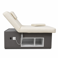 Table de massage électrique à 2 moteurs avec boîte de rangement, hauteur réglable, pour salon, spa, physiothérapie
