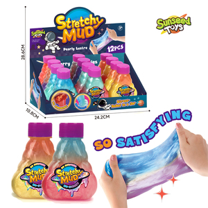 Sunseed Transparent Soft Non-Sticky Crystal Slime Creative Educational Professional Non-Toxic Safe Unisex DIY Play Set Ages 5-13 - Product Image 1
