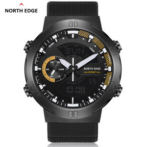 Drop Shipping NORTH EDGE Men Smart Watch World Time <b>Clock</b> Countdown Speed Stopwatch Male's Smartwatches Swimming Waterproof 50m - Product Image 1
