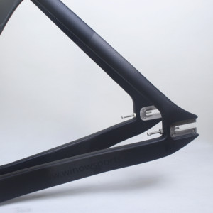 TR011 700C telaio per pista in carbonio completo telaio per bici da pista in carbonio <span class=keywords><strong>con</strong></span> forcella telaio per bicicletta fisso in carbonio T800 - Product Image 6