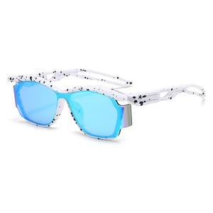 New Coming Fashion One Piece Sporting Unisex Sunglasses with <b>Copper</b> <b>Frame</b> TAC Lenses Custom Logo UV400 Protection - Product Image 2