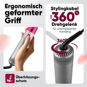 <span class=keywords><strong>Brosse</strong></span> <span class=keywords><strong>soufflante</strong></span> 5-en-1 personnalisable avec LOGO, moteur BLDC, séchoir à cheveux puissant 38000 tr/min, <span class=keywords><strong>lisseur</strong></span> et coiffeur pour la coiffure - Product Image 4