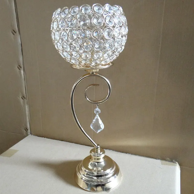 Bougeoirs en cristal pour petites boules, petits bougeoirs pour décoration de mariage