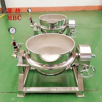 ZHUCHENG MBC OEM/ODM CASSEROLE À VAPEUR PERSONNALISÉE 300L AVEC SYSTÈME INCLINABLE SANS MÉLANGEUR