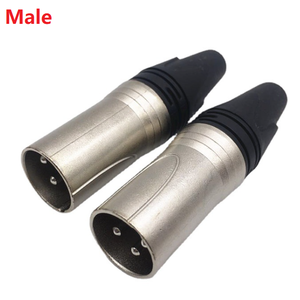 Bakır pimleri mikrofon XLR konnektör dişi ve erkek hoparlör konektörü - Product Image 2