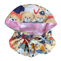 Bonnet de chirurgien personnalisé imprimé avec doublure en satin, ajustable, pour femmes, OEM ODM
