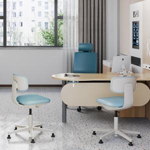 Silla de Hospital, para Escuelas, Talleres, de Cuero, Asiento Duradero, Giratorio 360 Grados, Ajustable, para Áreas de Espera de Pacientes, Centros de Salud - Product Image 2
