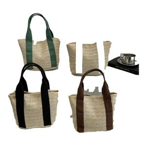 Sac fourre-tout en PVC à motif noué, sacs à main petits en paille tressée, personnalisables, de style italien, de Yiwu - Product Image 1