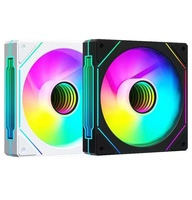 Vente en gros ARGB Ventilateur de refroidissement pour ordinateur de bureau PWM Sync ARGB Effet lumineux Haut débit d'air Ventilateur de boîtier d'ordinateur Ventilateurs de refroidissement