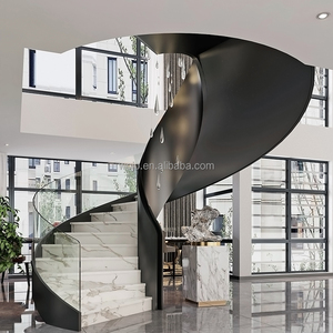 <span class=keywords><strong>Escalier</strong></span> en colimaçon contemporain pour application intérieure pour les appartements de musée de bibliothèque de villa-en bois - Product Image 1