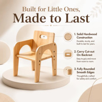 Ensemble de chaises et tabourets réglables pour enfants en bois de hêtre massif, réglage de la hauteur de siège en 2 positions, design moderne, écologique, sécurité, cuisine