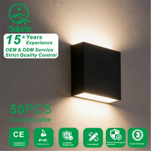 ダイカストアルミ製<span class=keywords><strong>LED</strong></span>屋外壁掛けライト、耐腐食性IP65防水、ガーデン、ヴィラ、ポーチ、商業用照明 - Product Image 1