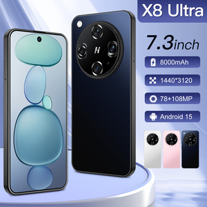 New X8 siêu gốc 5g điện thoại thông minh 7.3-inch HD Màn hình 16GB + 1TB <span class=keywords><strong>Android</strong></span> Dual Card 72 + 108MP HD vẻ đẹp máy ảnh decacore CDMA - Product Image 2