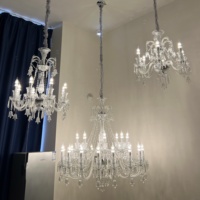 Lustre en cristal de style européen à 8 lumières pour l'éclairage intérieur, design moderne, salon, décoration de mariage