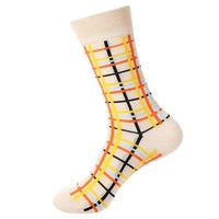 Chaussettes unisexes fantaisie en coton à motifs graphiques amusants et esthétiques, style décontracté, pour la vente en gros