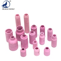Kit de torche de soudage TIG BLACK WOLF, corps de pince de buse en céramique argon