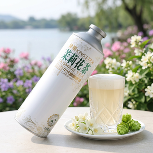 Bière artisanale chinoise Kingstar, brassée avec du thé au jasmin, 4,1 % ABV, goût naturel pasteurisé, en canettes d'aluminium, <span class=keywords><strong>sans</strong></span> additifs - Product Image 5