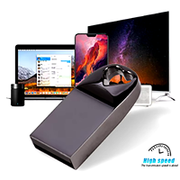 Clé USB Métallique en Forme de Cœur, Étanche, Mini Clé USB Personnalisable avec Logo, Porte-clés USB 2.0 pour Cadeau et Stockage