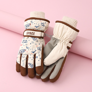 Guantes de Invierno para Niños, Impermeables, de Cinco Dedos, Resistentes al Viento, Cálidos para Exteriores - Product Image 4