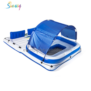 <span class=keywords><strong>Isla</strong></span> Flotante Inflable Grande para 10 Personas/Balsa Inflable para Agua con Asientos/Cama Flotante Inflable para Agua - Product Image 2