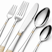 Ensemble de cuillères en acier inoxydable SS410, bord lisse, poli miroir, antirouille, passe au lave-vaisselle, pour hôtel, restaurant, restauration fine, en gros