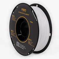 Filamen PETG Putih R3D 1.75mm 1KG 100% Bahan Virgin Bersertifikasi ROHS untuk Printer 3D FDM Warna Kustom OEM Plastik Ramah Lingkungan 230-250