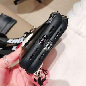 Custodie per Telefono con Portamonete e Cordino per <span class=keywords><strong>iPhone</strong></span> <span class=keywords><strong>13</strong></span> <span class=keywords><strong>Pro</strong></span> Max, Cover Posteriore con Portacarte a Zampa di Gatto per <span class=keywords><strong>iPhone</strong></span> 6 7 8 Plus X XR XS MAX - Product Image 6