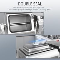 Máquina Marinadora de Pollo al Vacío de Gran Capacidad 65L con Manómetro Visible para Procesamiento por Lotes de Carne de Pierna sin Hueso