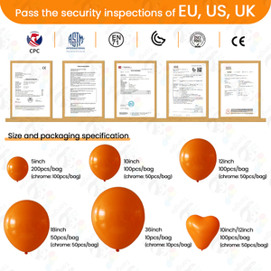 Ballons en latex biodégradable de 12 pouces, 2,8 g, épais, <span class=keywords><strong>pour</strong></span> hélium, globos, <span class=keywords><strong>pour</strong></span> décoration de fête et de mariage, fabricant OEM en gros - Product Image 6