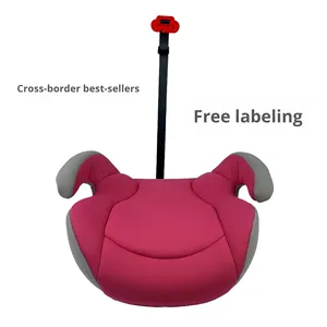 Siège <span class=keywords><strong>rehausseur</strong></span> portable OLIVER noir pour enfants de 3 à 12 ans, siège de sécurité pour voiture, chaise haute, coussin, HDPE + tissu composite cationique - Product Image 6