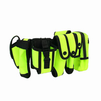 Ceinture tactique multifonctionnelle légère et pratique pour le camping, la chasse, la sécurité, avec étui et pochette pour lampe torche