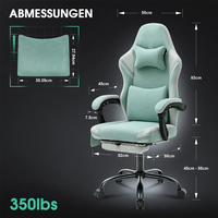 Chaise de jeu OEM économique pour usine, chaise d'ordinateur avec coussin massant pour les utilisateurs occasionnels à domicile