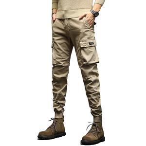 กางเกงคาร์โก้ผ้าแคนวาสผู้ชาย ลดราคาพิเศษ ทรงลำลอง ซิปหน้า กันน้ำ ระบายอากาศดี เหมาะสำหรับออกกำลังกาย สไตล์ฮิปฮอป สตรีทแวร์ กางเกงวอร์มขายาว - Product Image 4