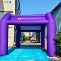 Tente d'arc gonflable personnalisée pour des événements extérieurs tente d'arche gonflable imperméable d'auvent avec la LED éclairée pour la publicité