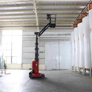 मोबाइल टेलीस्कोपिक कार्य मंच इलेक्ट्रिक हाइड्रोलिक 9 मीटर 200 किलोग्राम कर्मियों ने स्व-चालित ऊर्ध्वाधर मस्तूल उठाया - Product Image 3